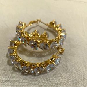 Crystal Hoop Earrings